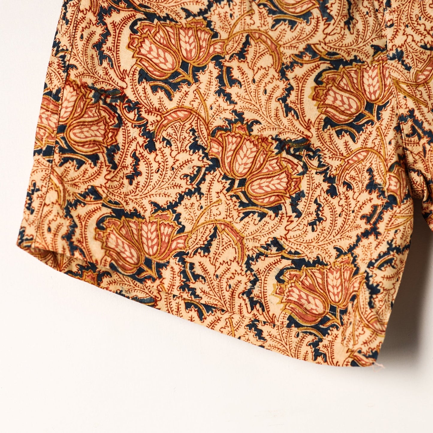Kalamkari Block Printed Cotton Unisex Boxer/Shorts Online at iTokri.com