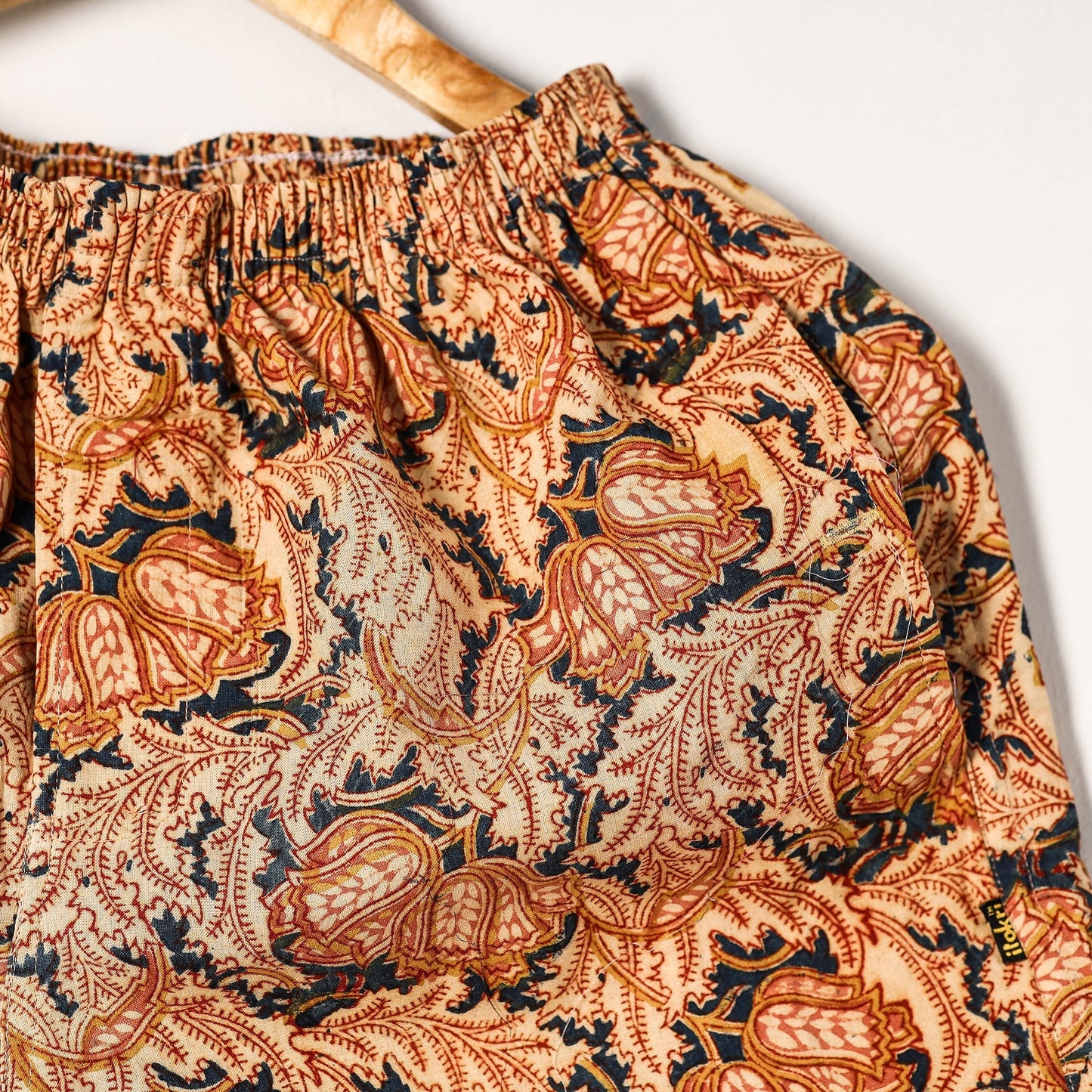 Kalamkari Block Printed Cotton Unisex Boxer/Shorts Online at iTokri.com