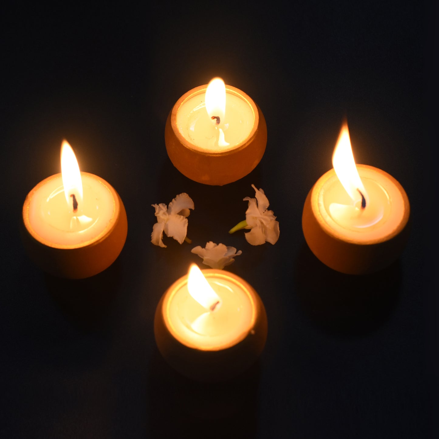 Terracotta "BALL" Candles Set of 12