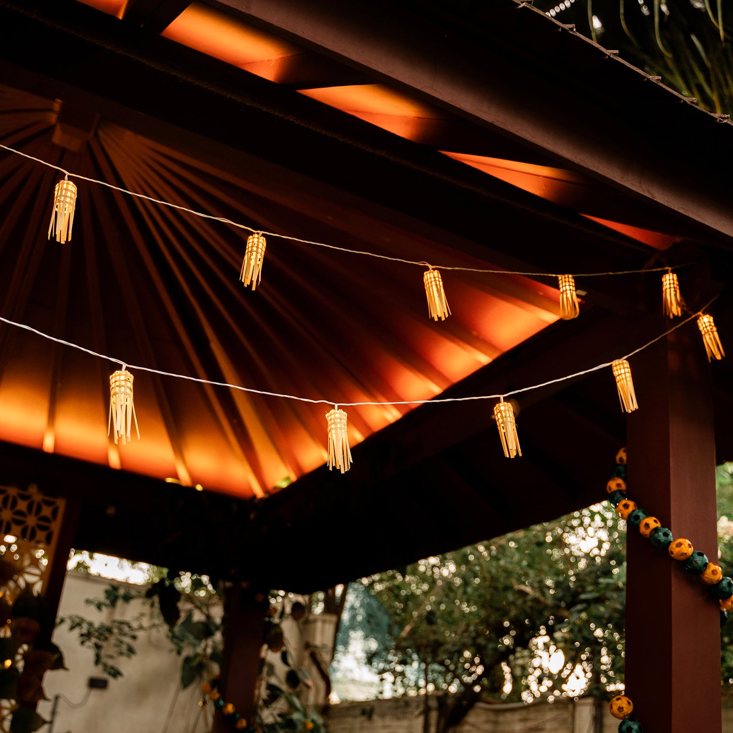 Handcrafted Frill Bamboo String Light (3M)