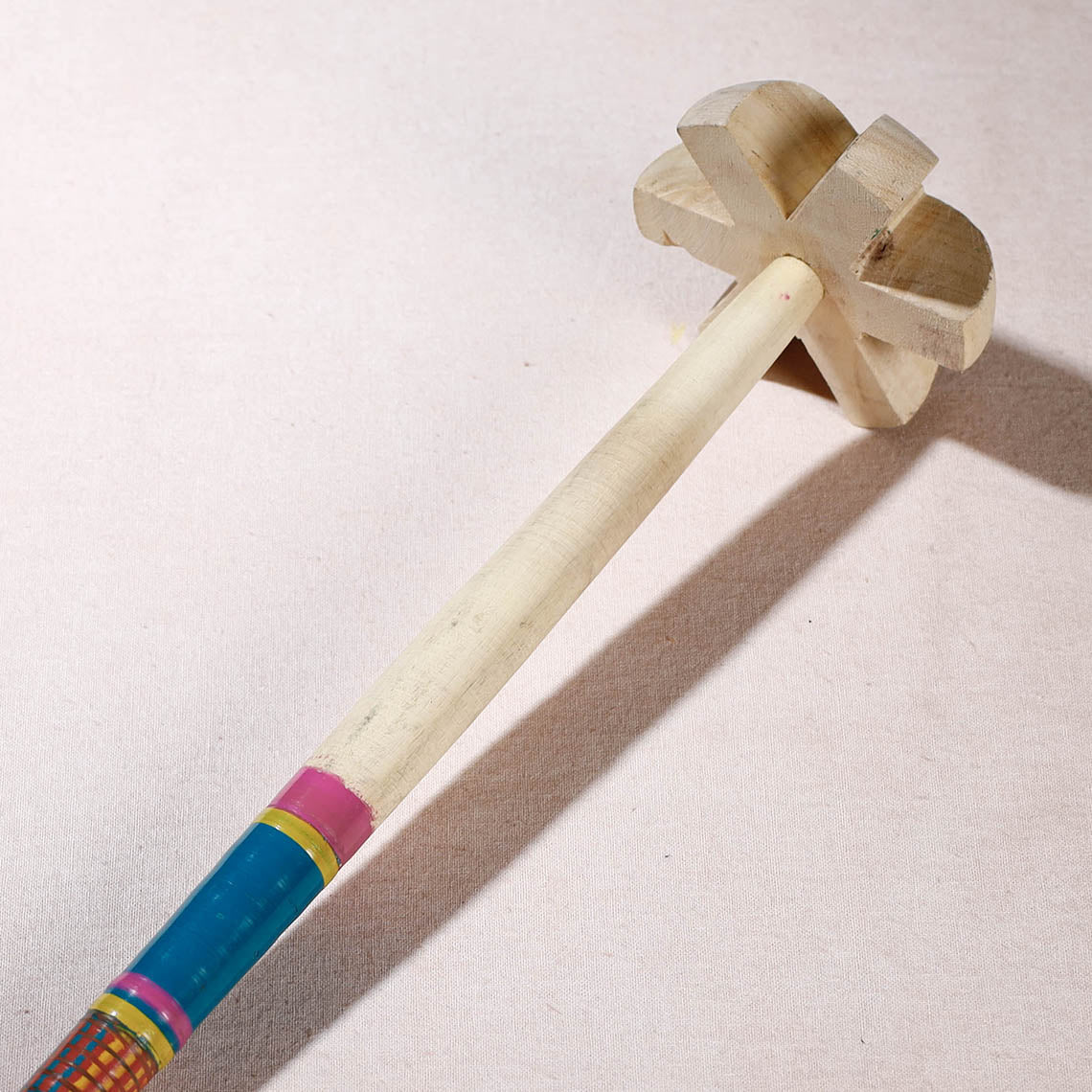 Handmade Lacquered Wooden Hand Blender/Mathani Rai