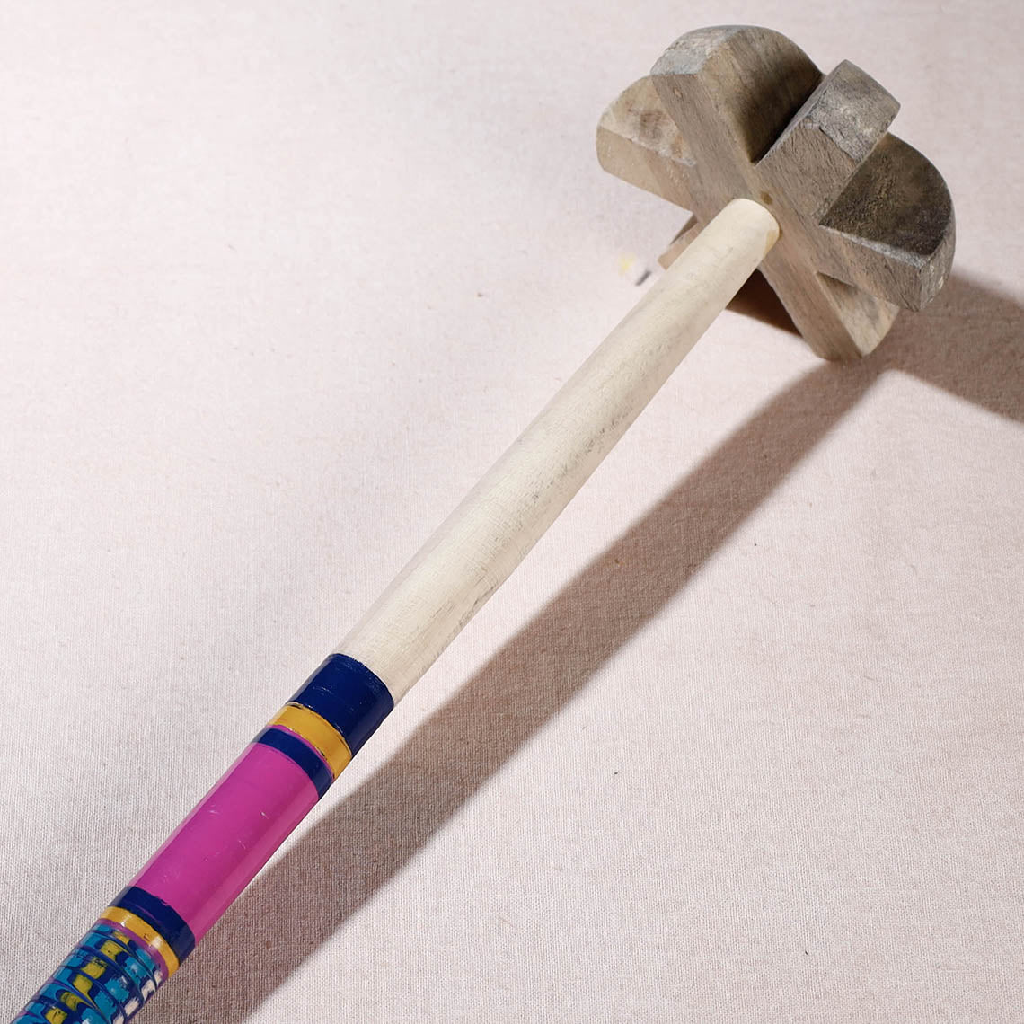 Handmade Lacquered Wooden Hand Blender/Mathani Rai