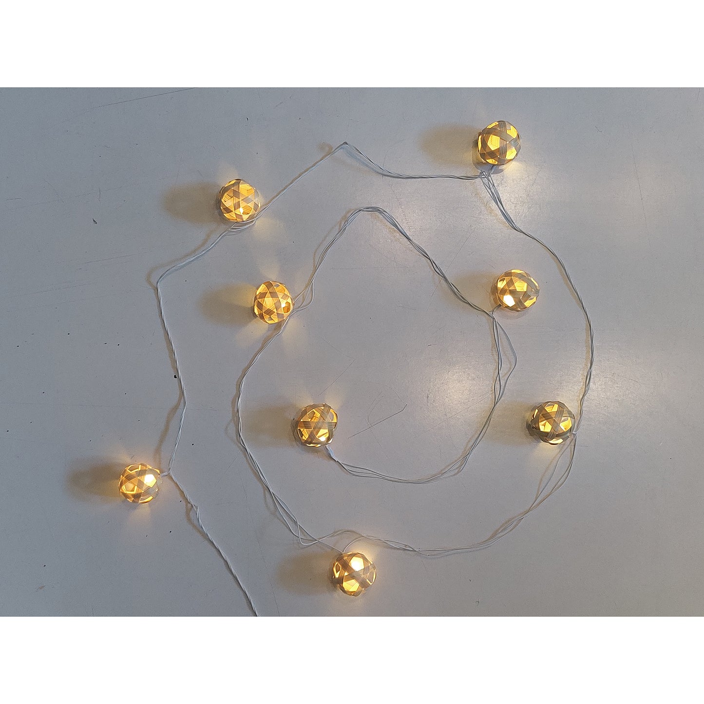 Handcrafted Star Full Moon Bamboo String Light (3M)
