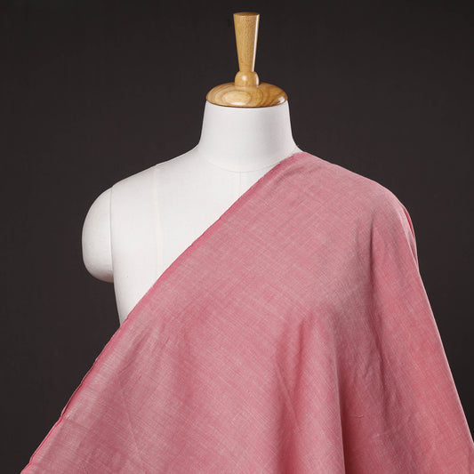 Pink - Jhiri Pure Handloom Cotton Fabric