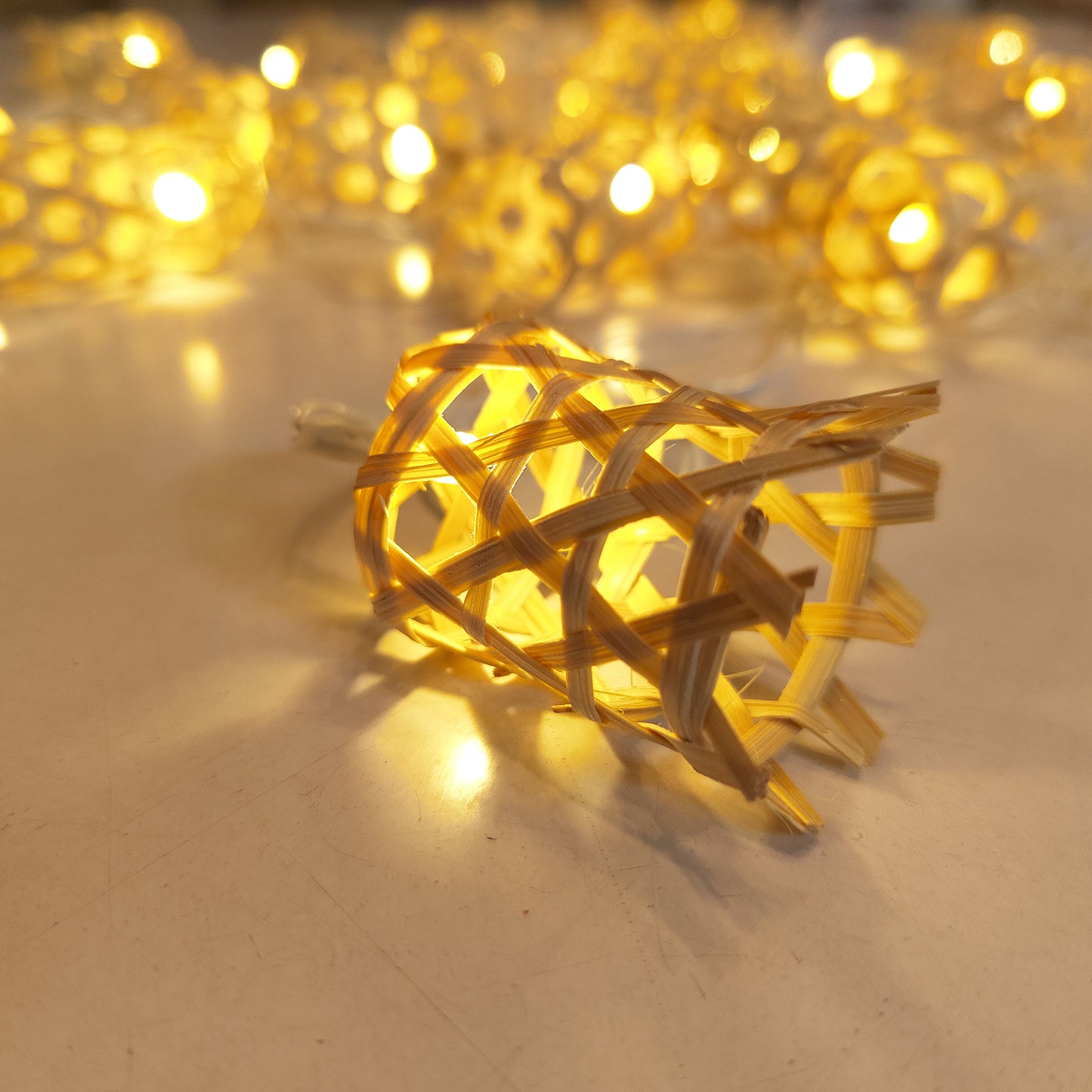 Handcrafted Bell Bamboo String Light (3M)