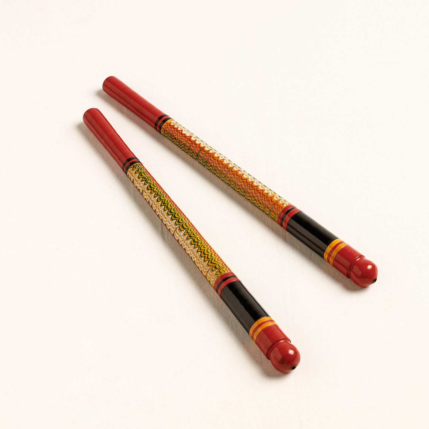 Handmade Lacquered Wooden Garba Dandiya Sticks