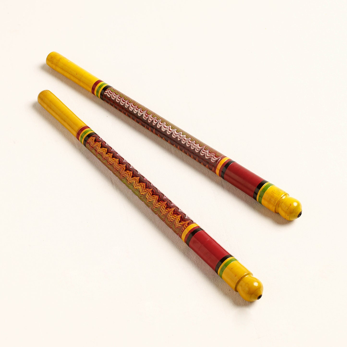 Handmade Lacquered Wooden Garba Dandiya Sticks