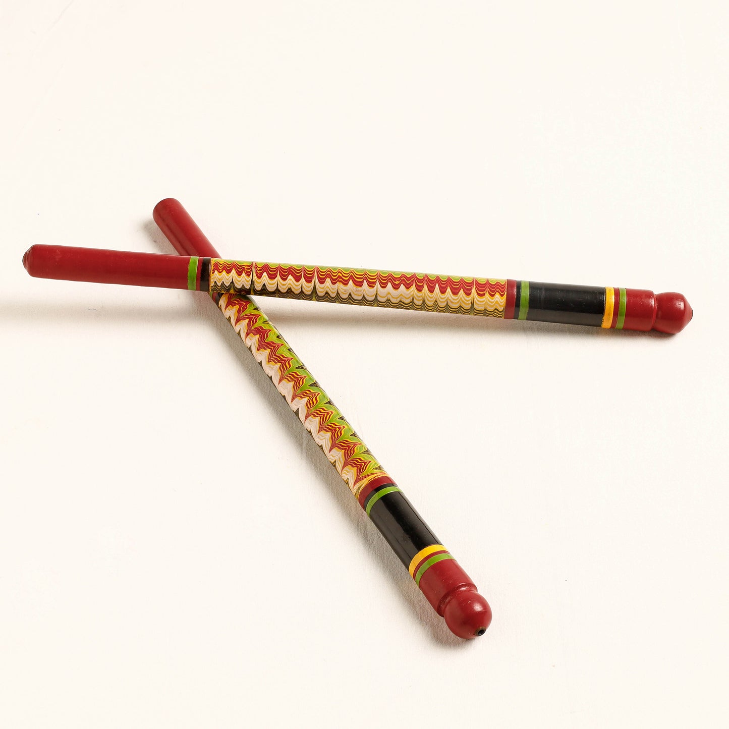 Handmade Lacquered Wooden Garba Dandiya Sticks