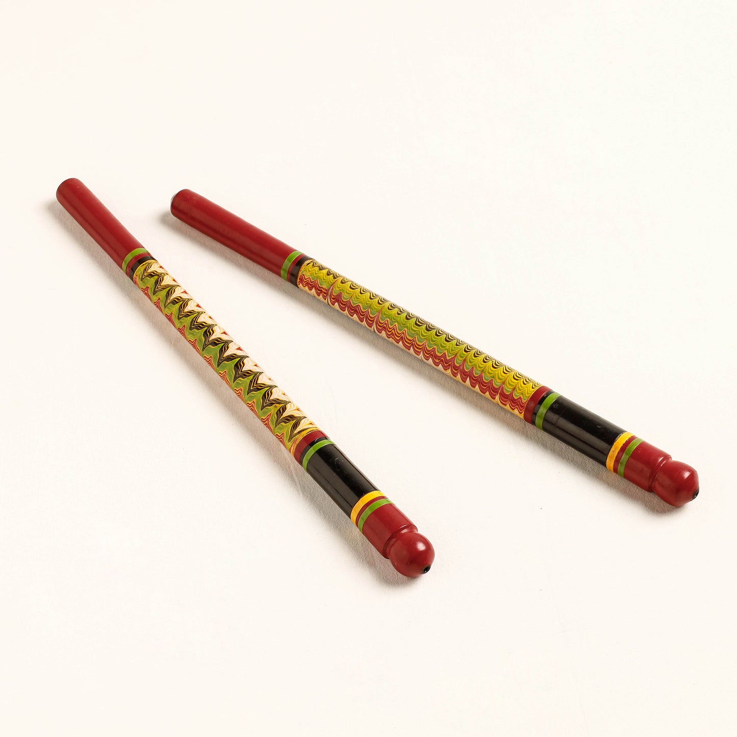 Handmade Lacquered Wooden Garba Dandiya Sticks