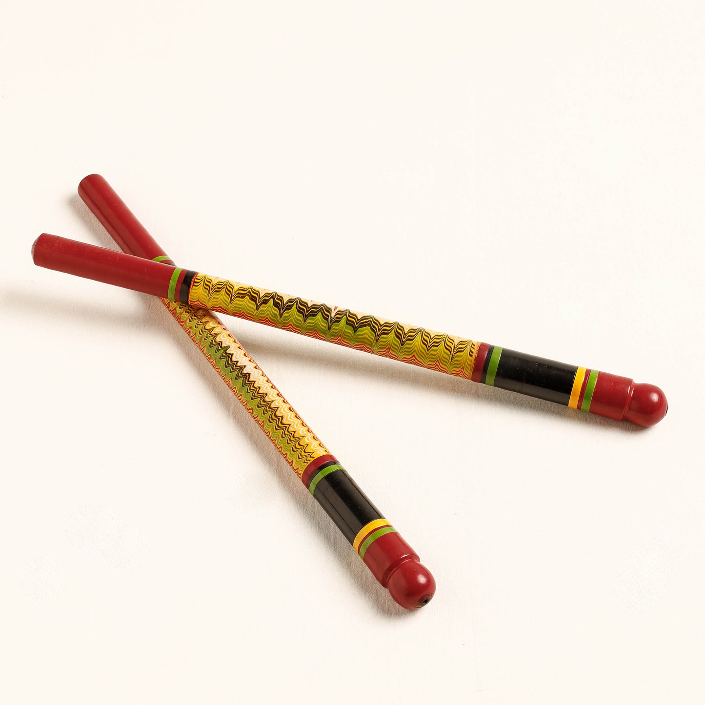 Handmade Lacquered Wooden Garba Dandiya Sticks