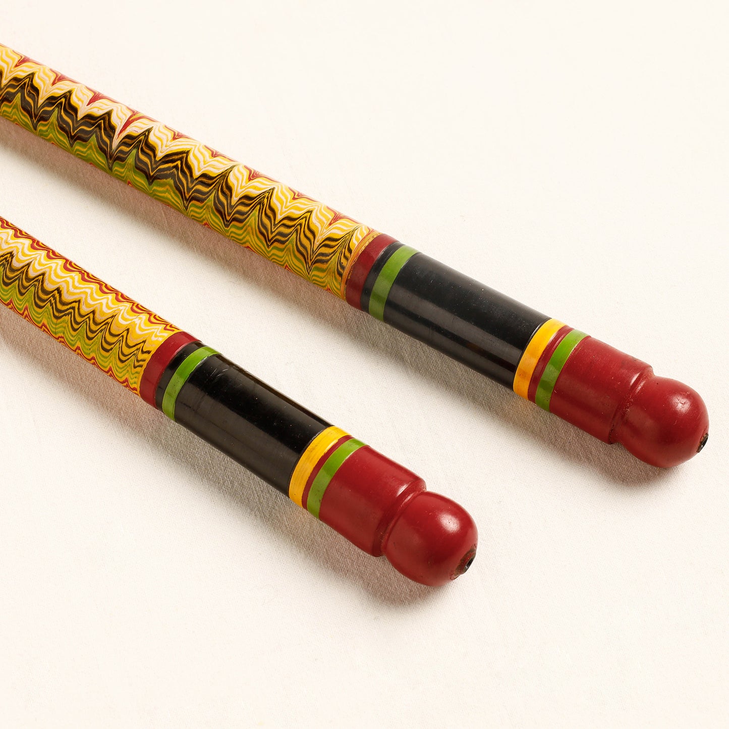 Handmade Lacquered Wooden Garba Dandiya Sticks