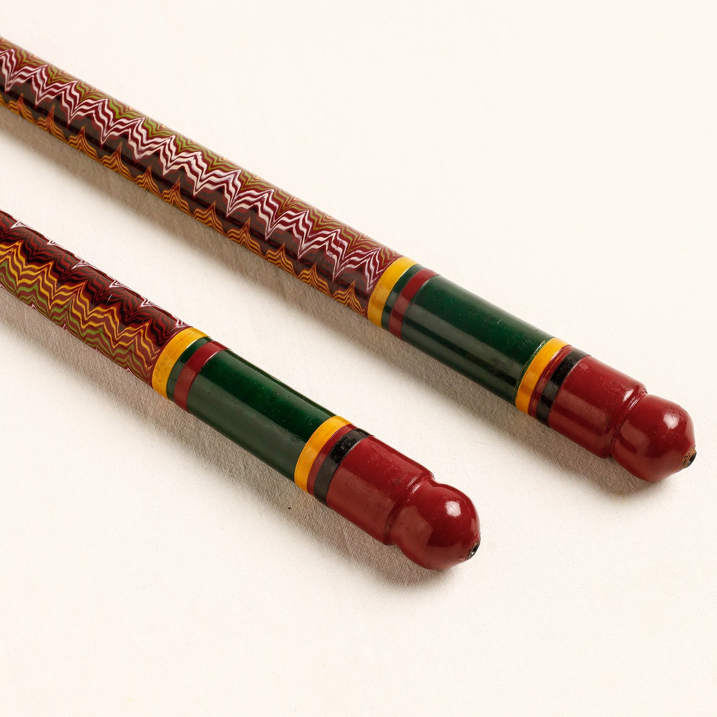 Handmade Lacquered Wooden Garba Dandiya Sticks
