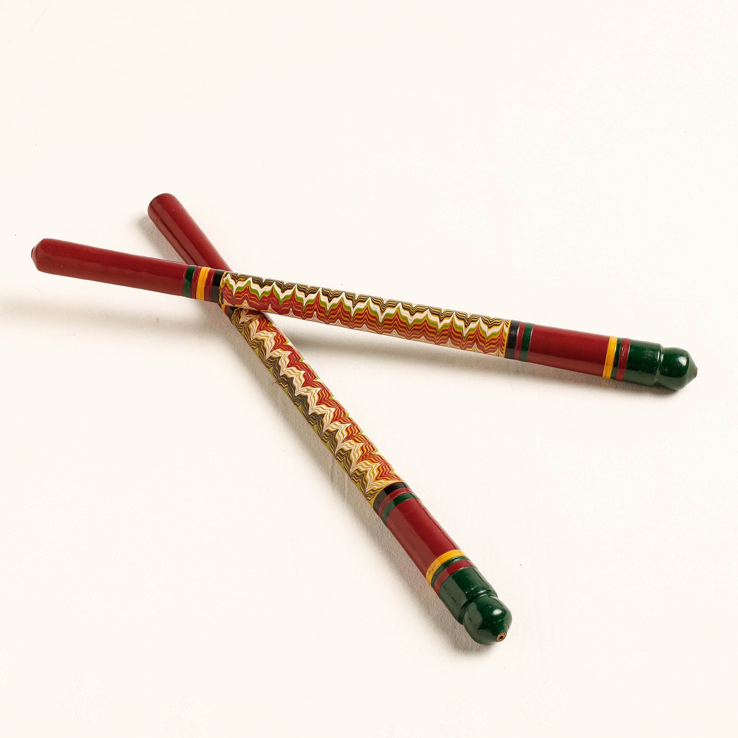 Handmade Lacquered Wooden Garba Dandiya Sticks