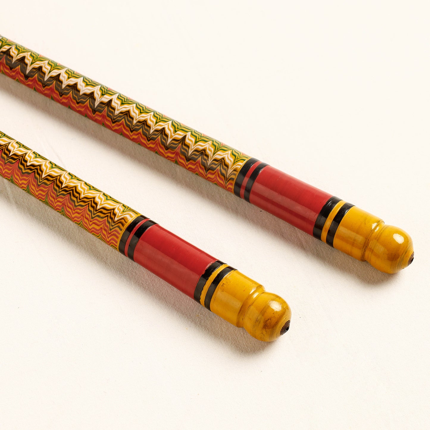 Handmade Lacquered Wooden Garba Dandiya Sticks