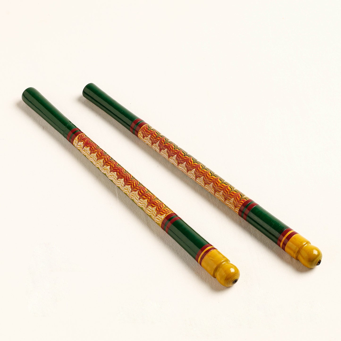 Handmade Lacquered Wooden Garba Dandiya Sticks