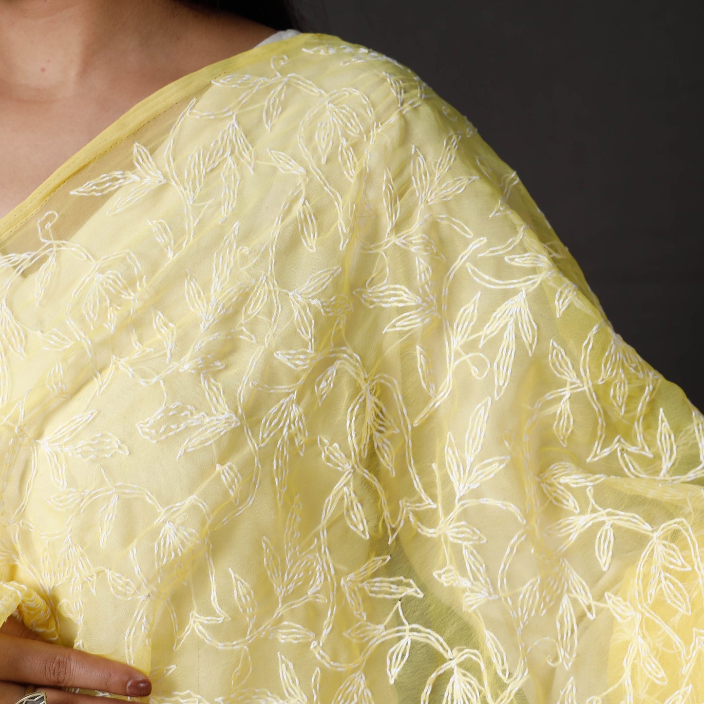 Chikankari Embroidery Dupatta