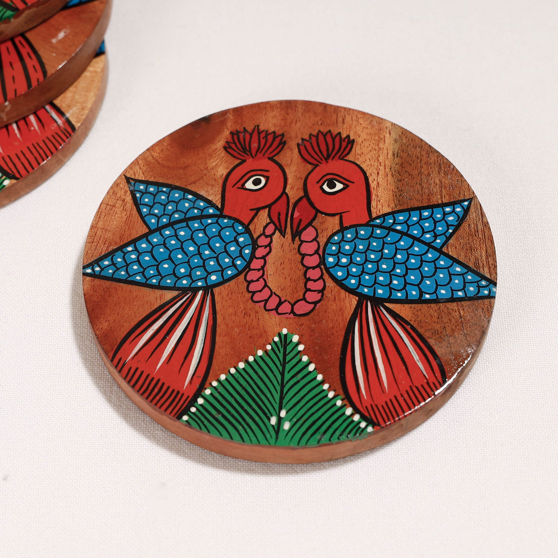 Handpainted Wooden Coasters 