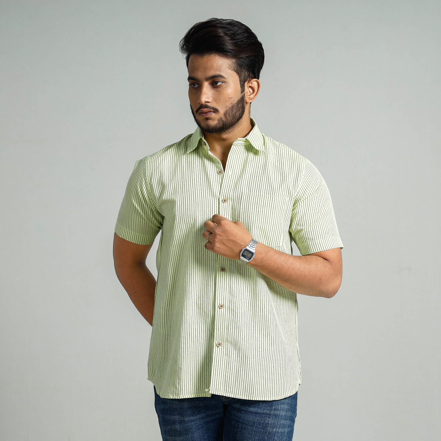 plain cotton men shirt
