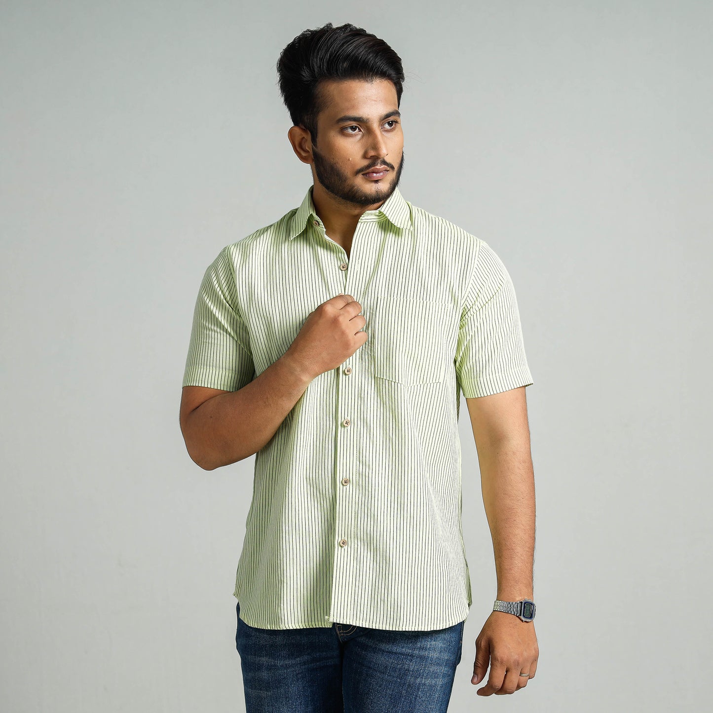 plain cotton men shirt