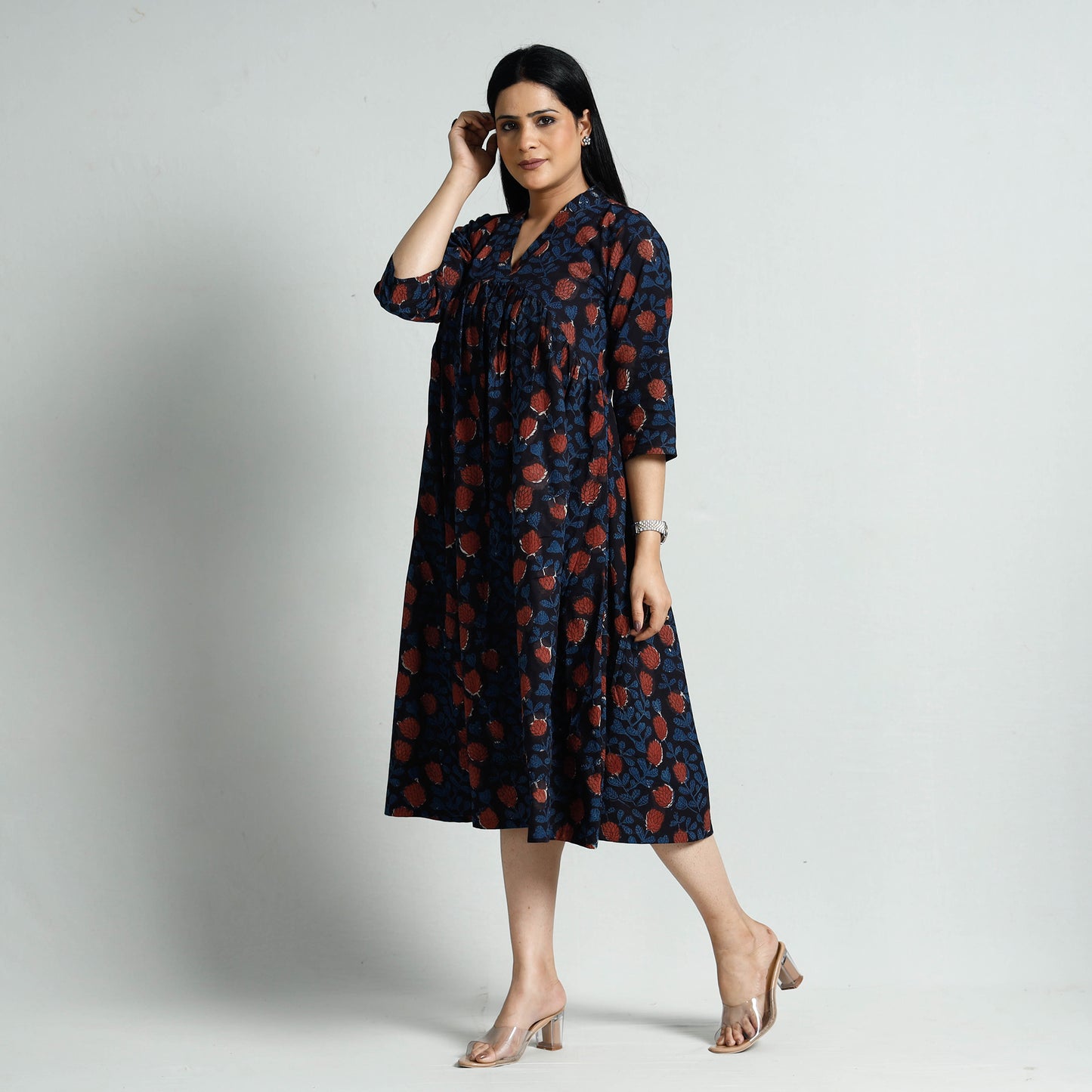 Bagru Printed Cotton Dress