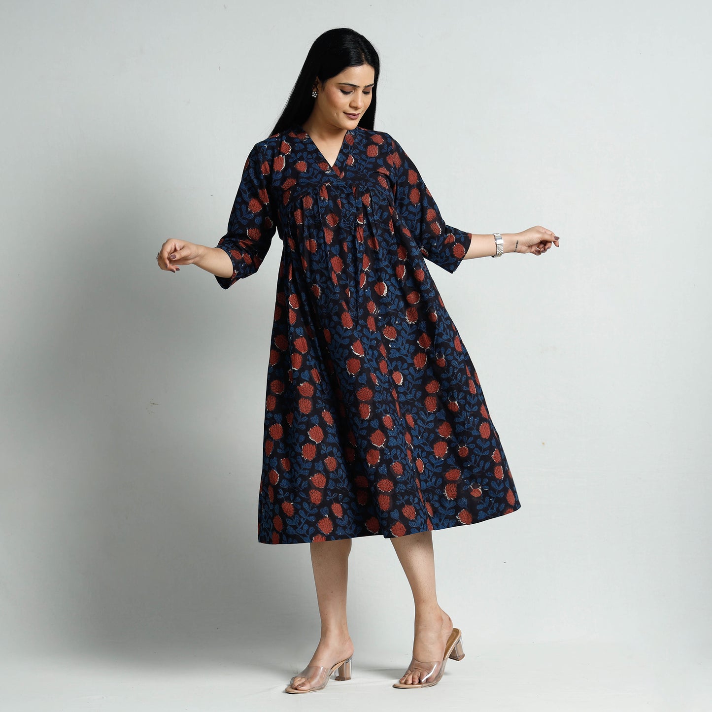 Bagru Printed Cotton Dress