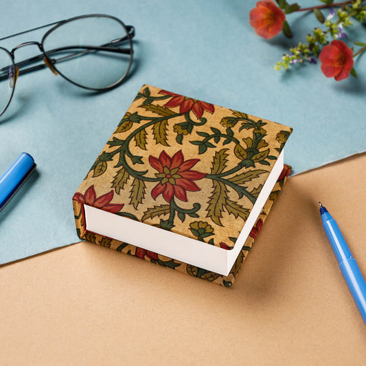 Floral Printed Handcrafted Classic Jumbo Notepad (Small)