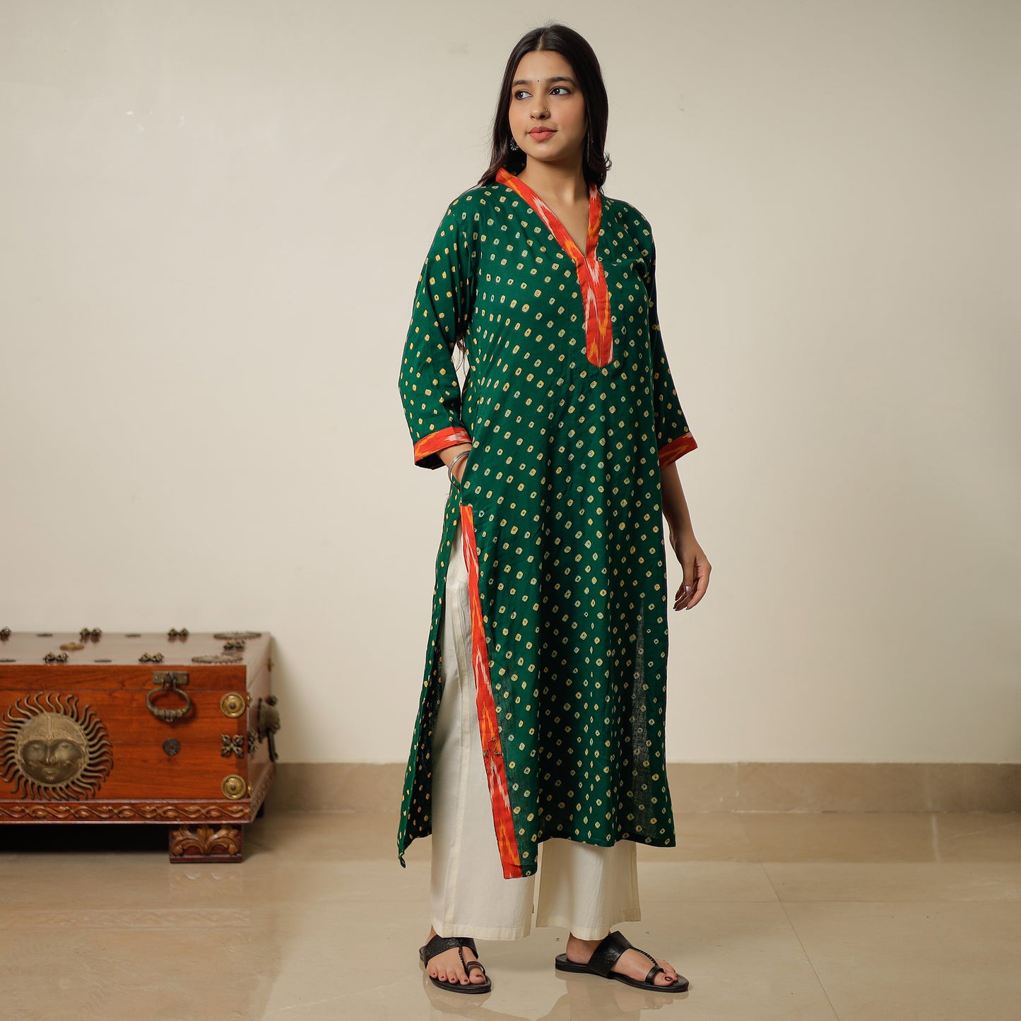 bandhani kurta