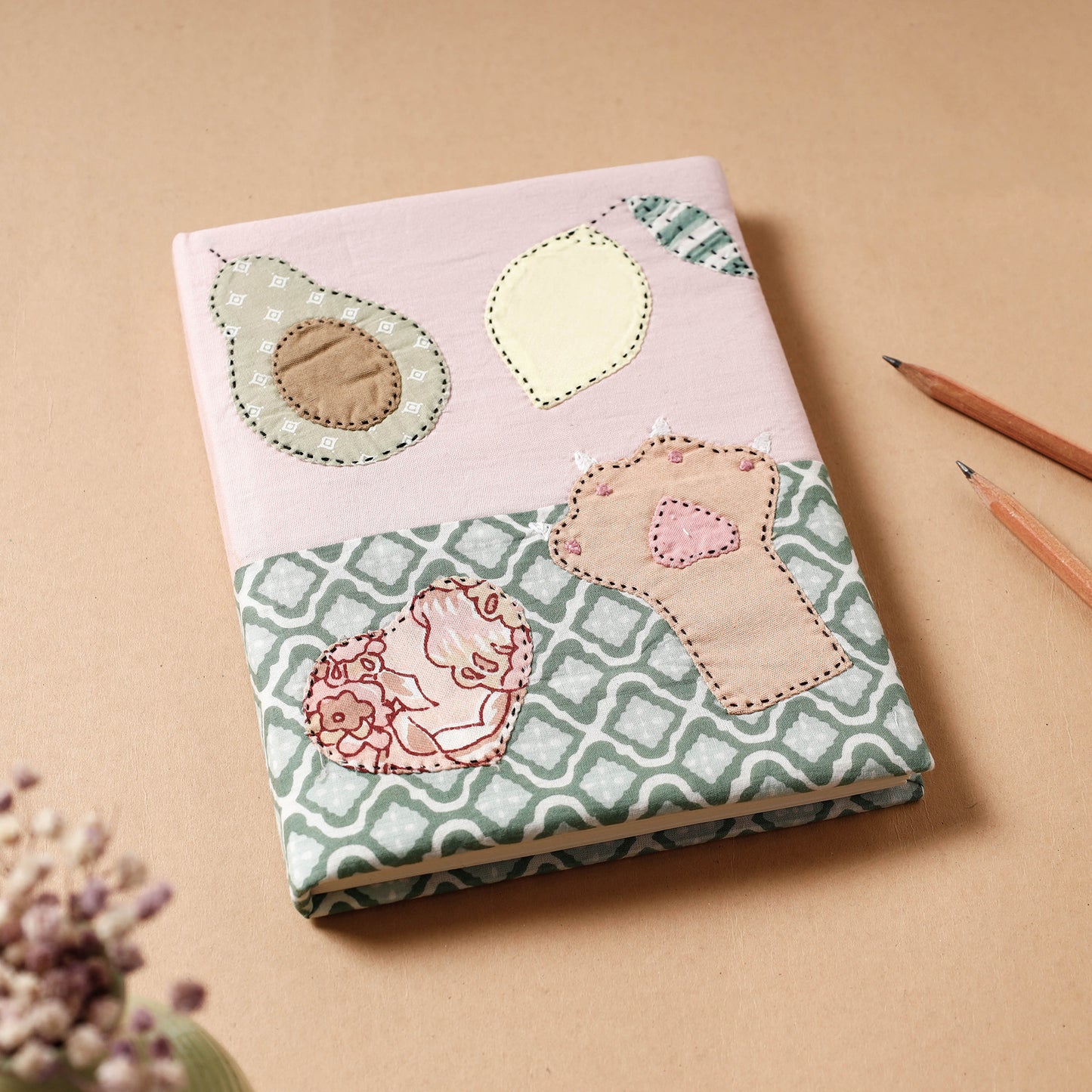 Handmade Applique Work Notebook