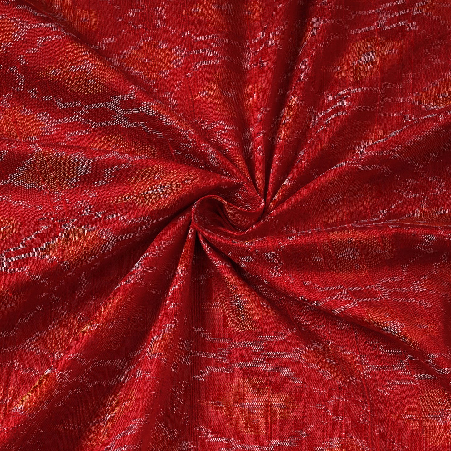 Ikat Handloom Raw Silk Fabrics