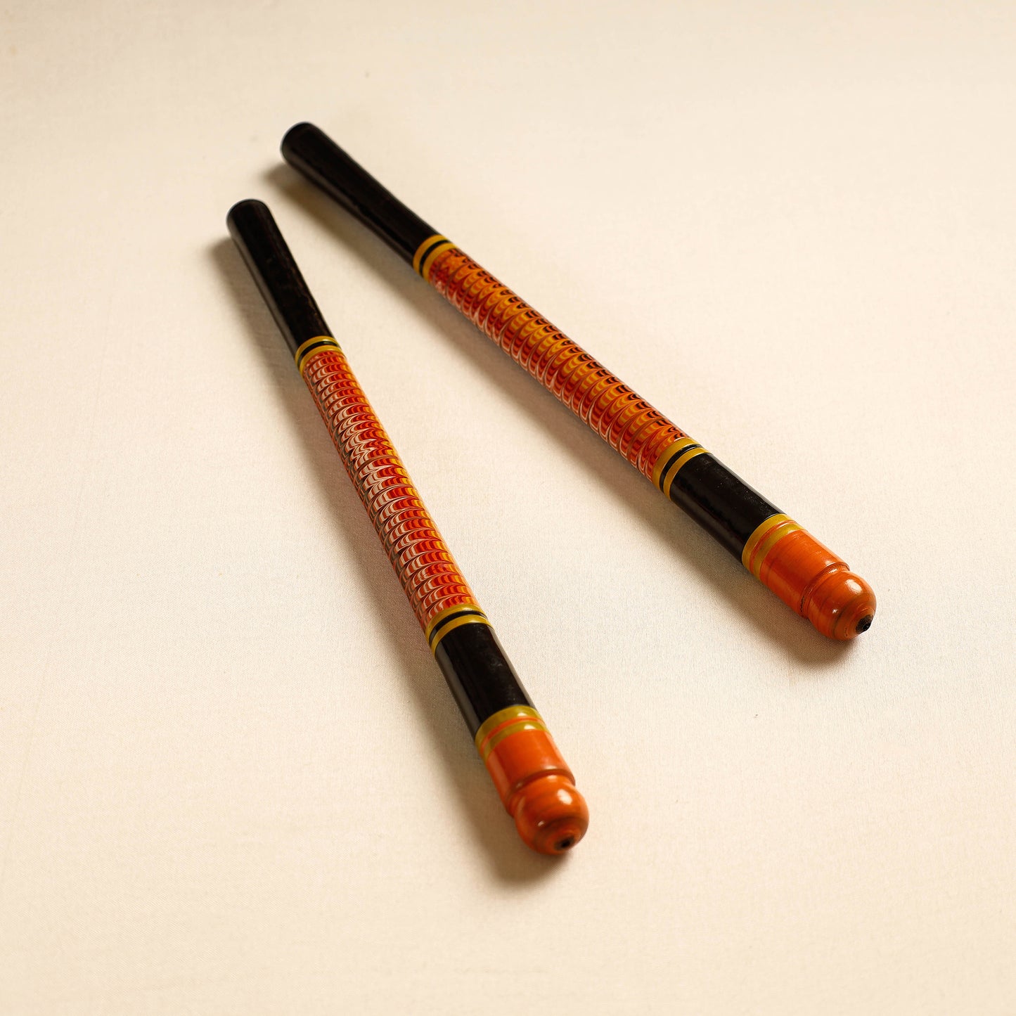 Handmade Lacquered Wooden Garba Dandiya Sticks