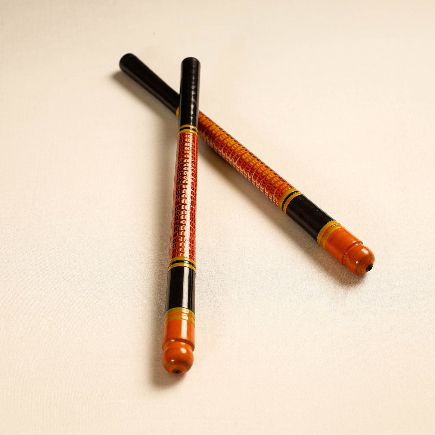 Handmade Lacquered Wooden Garba Dandiya Sticks