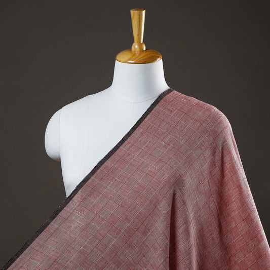 Organic Kala Cotton Pure Handloom Pink Fabric