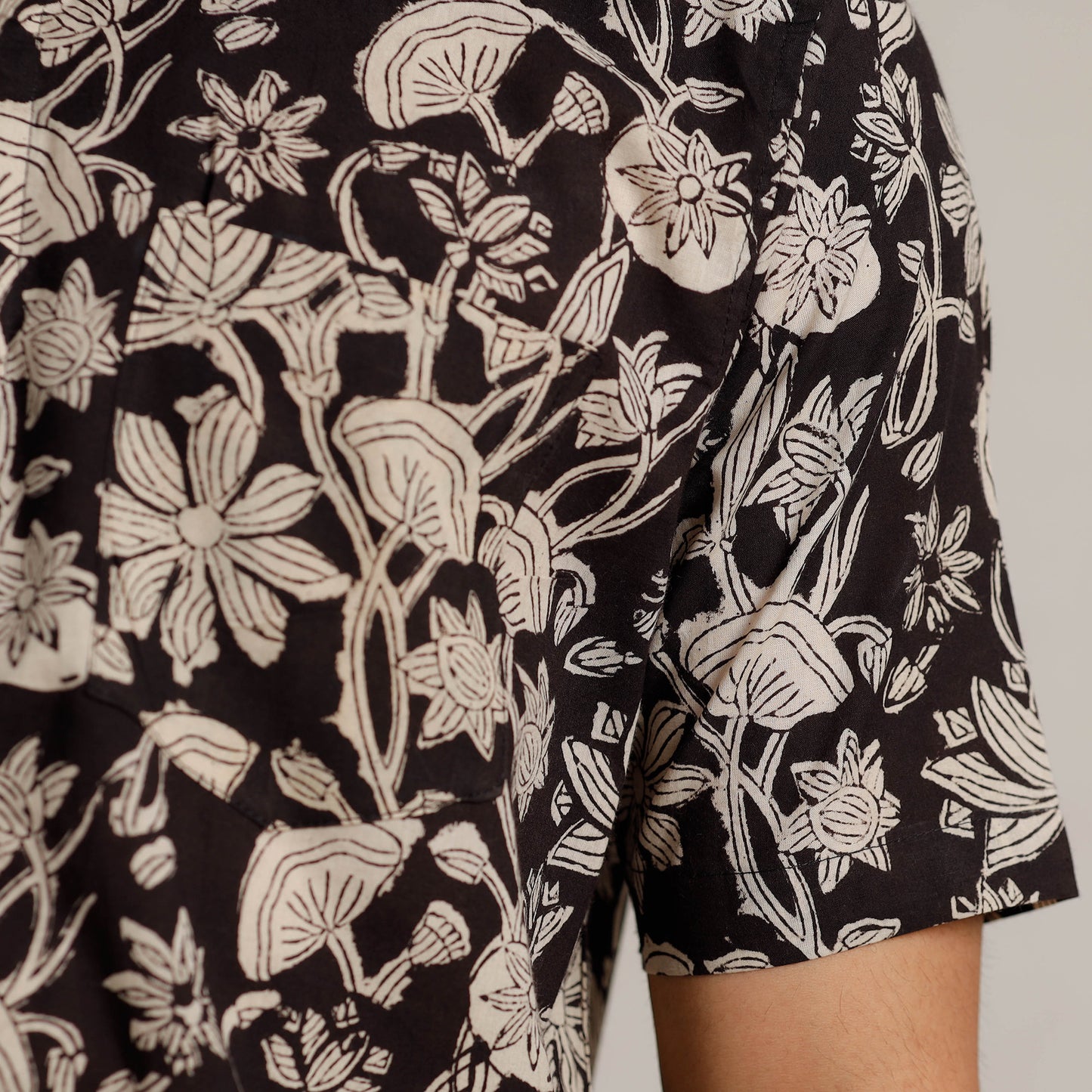 Buy Bagru Block Printed Cotton Men Half Sleeve Shirt 01 Online l iTokri.com