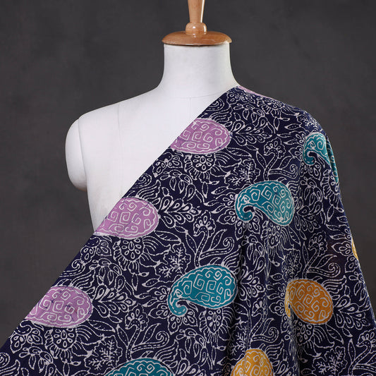 Blue - Indonesian Style Batik Printed Cotton Fabric