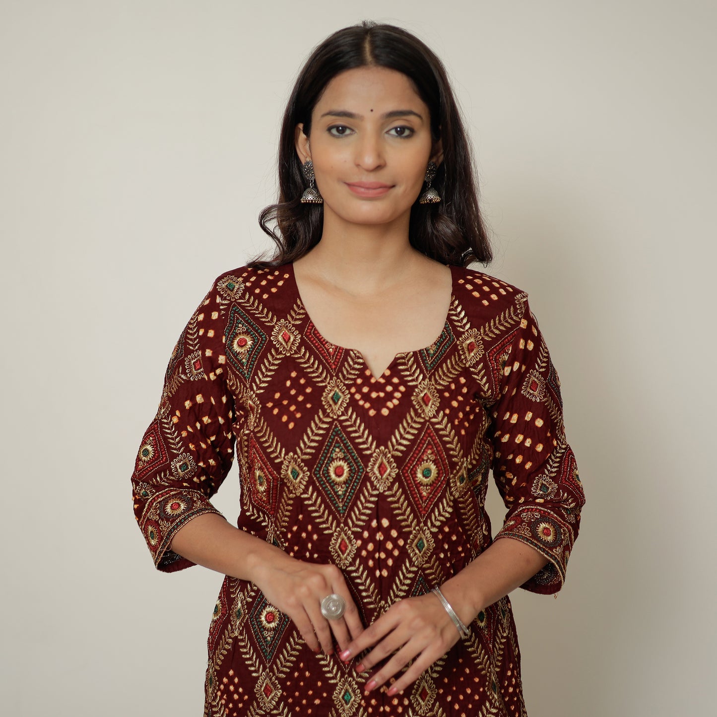 Bandhani Kurta Set