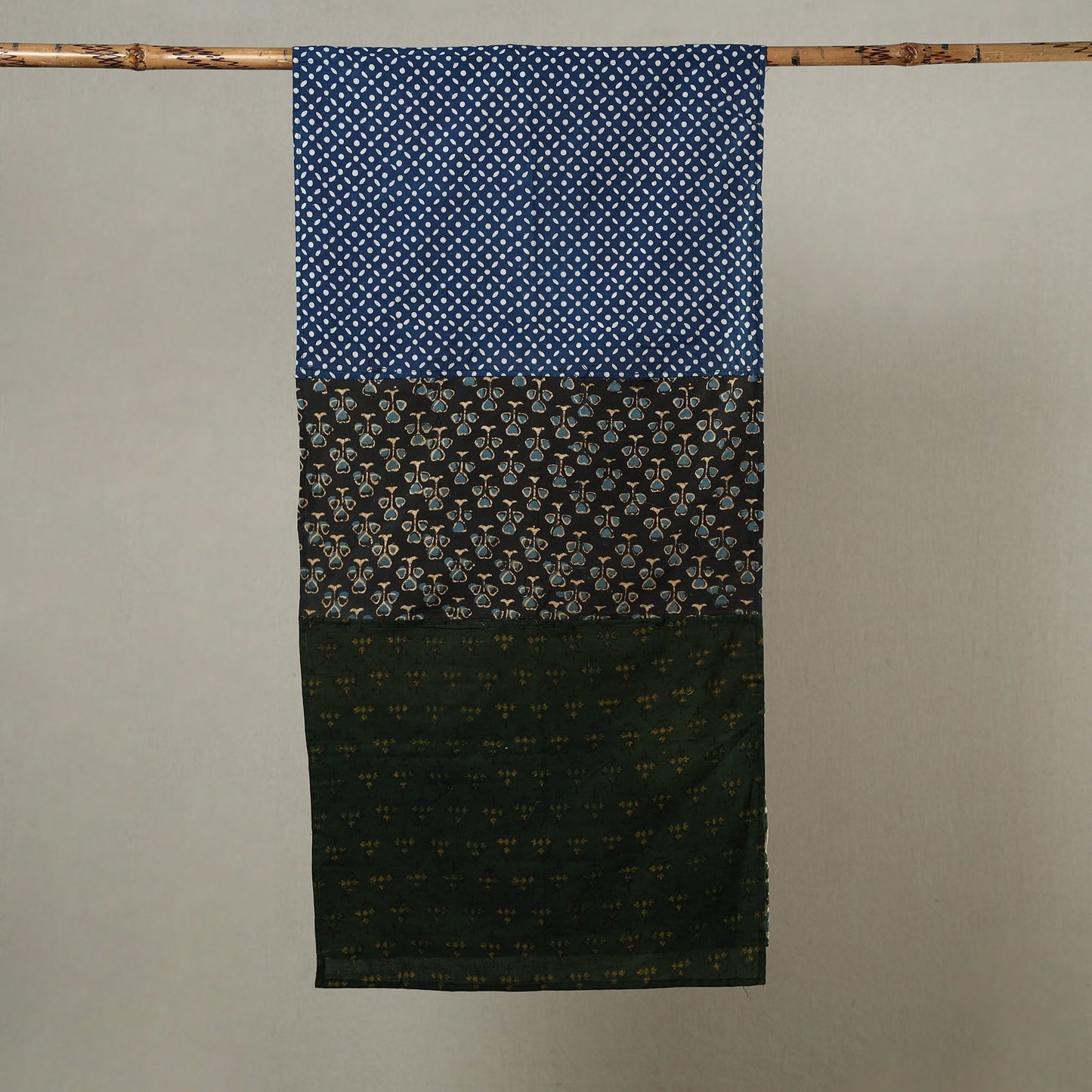 Patchwork Block Printed Cotton Stole