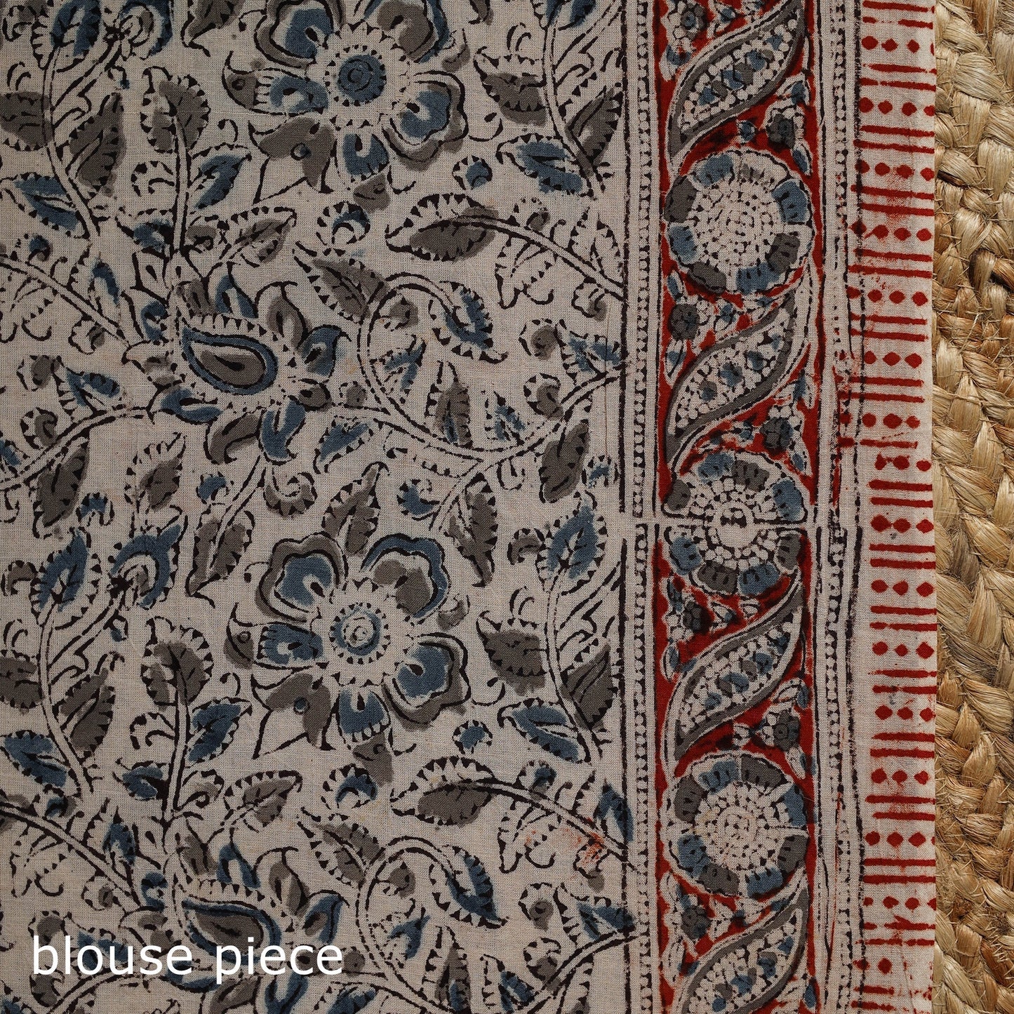 Black - natural dyed pedana cotton kalamkari saree 22