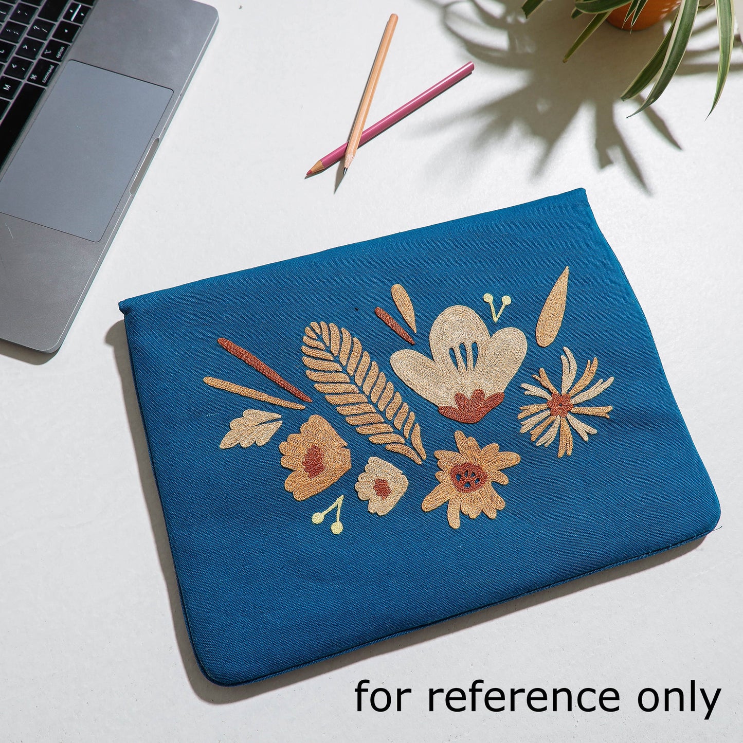 Aari Hand Embroidery Cotton Duck IPad Sleeve