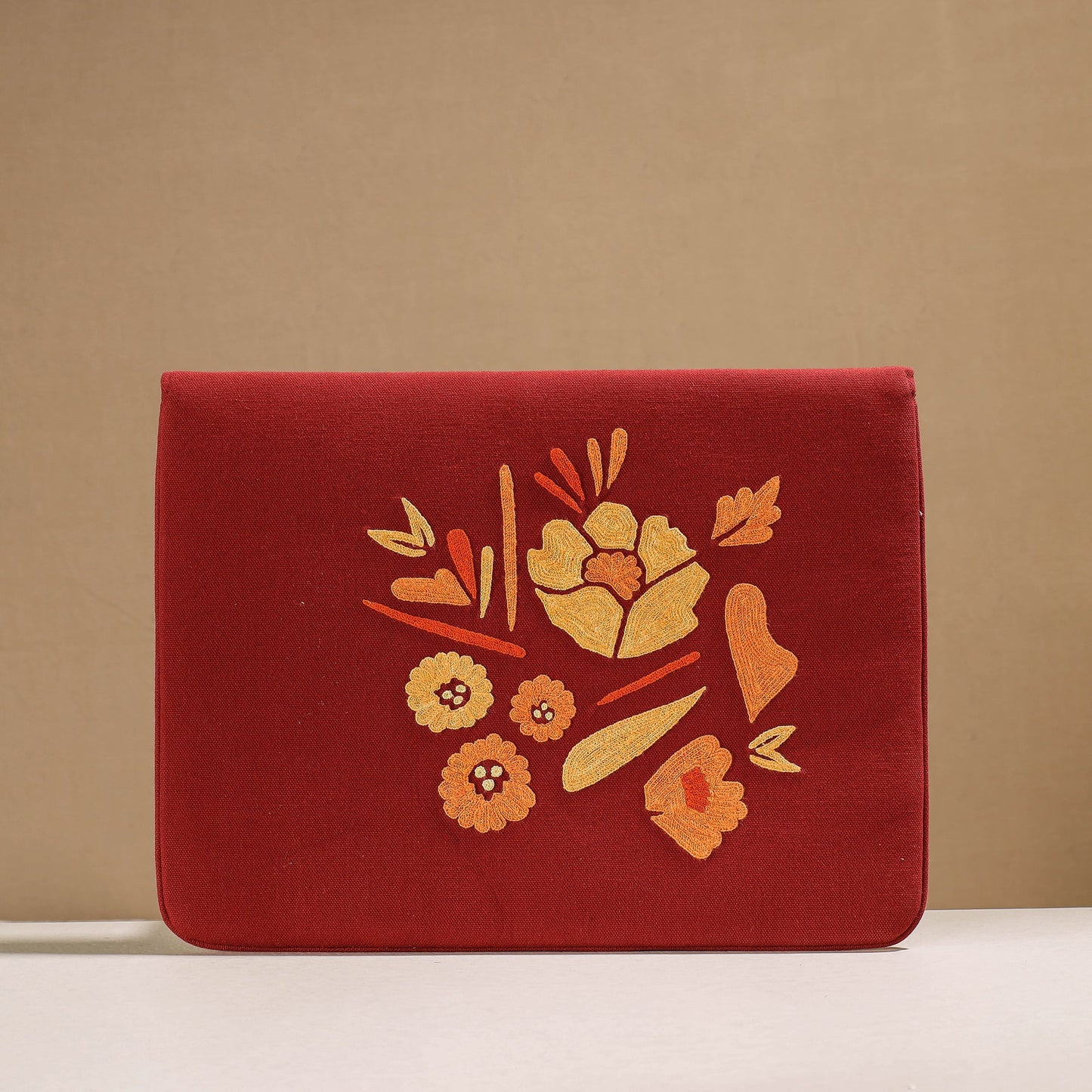 Aari Hand Embroidery Cotton Duck IPad Sleeve