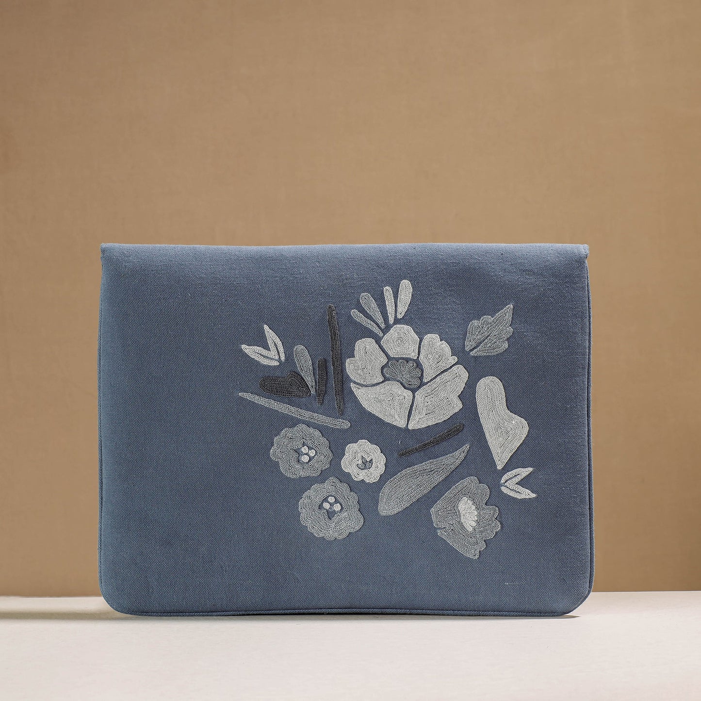 Aari Hand Embroidery Cotton Duck IPad Sleeve