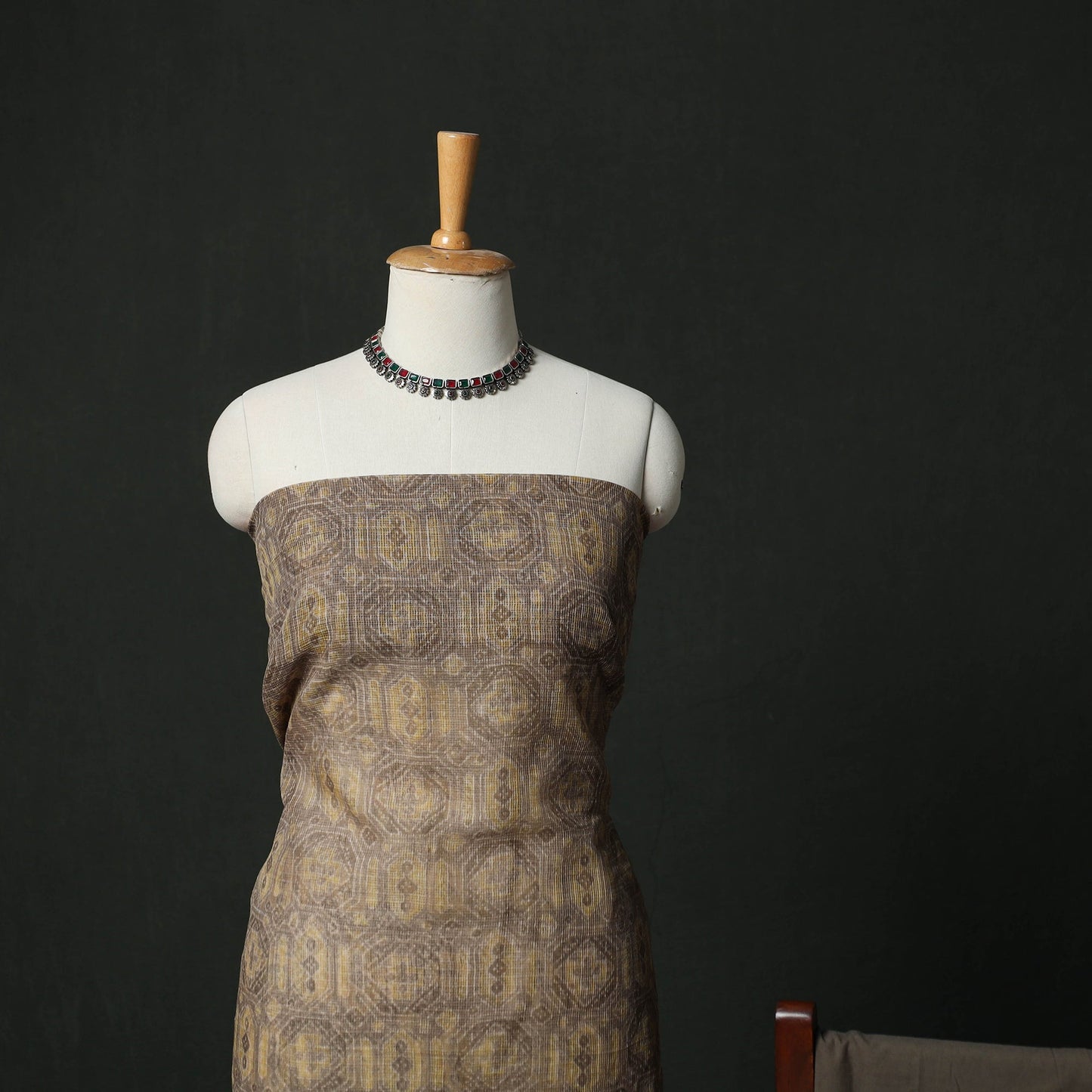 Ajrakh bagru hand block print kota doria cotton natural