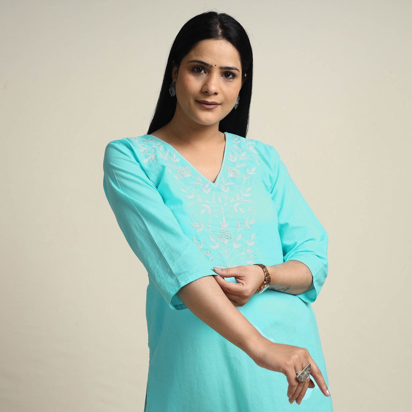 embroidery cotton kurta
