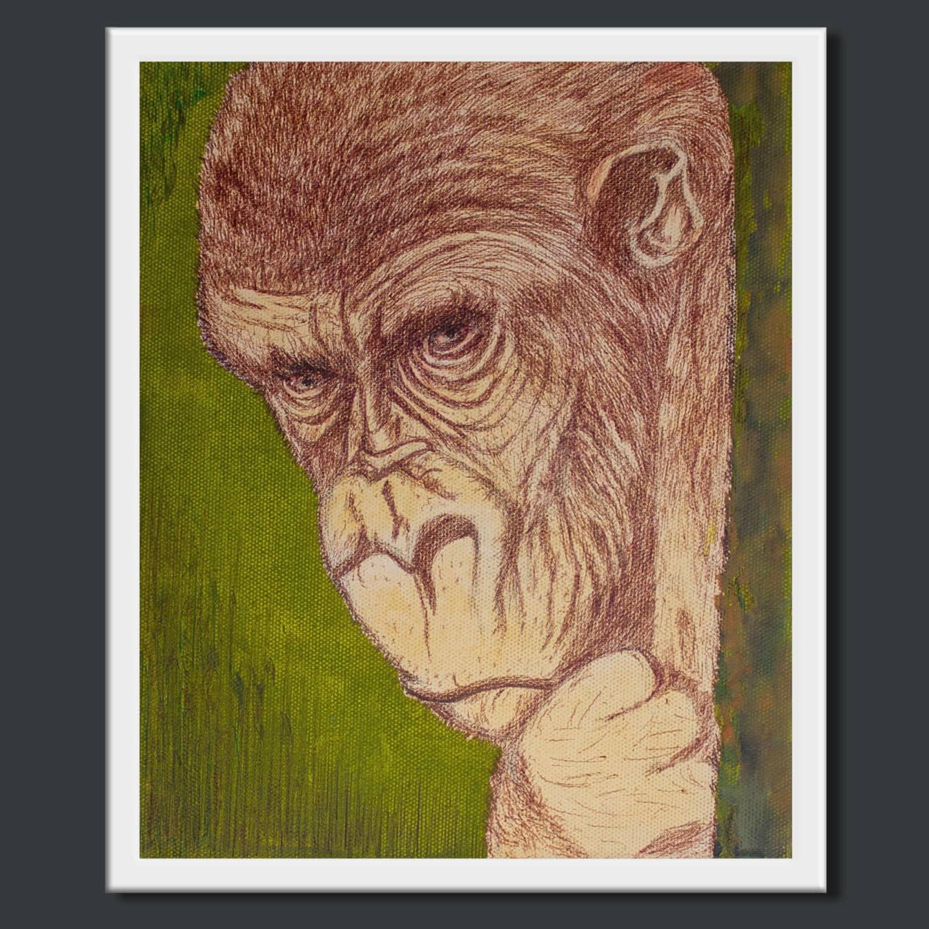 Handpainted Art Work On Canvas by Meenakshi Ratnakar