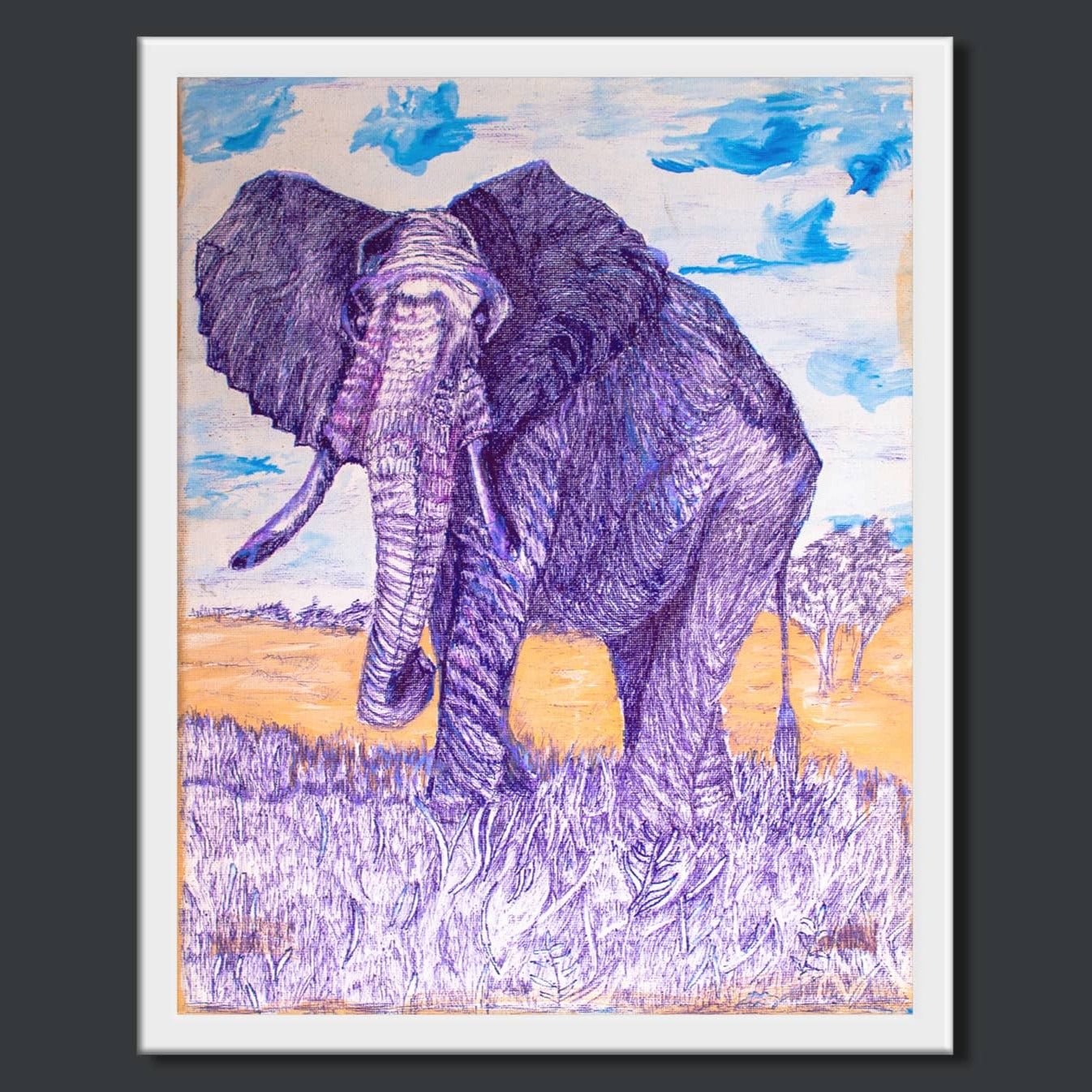 Handpainted Art Work On Canvas by Meenakshi Ratnakar