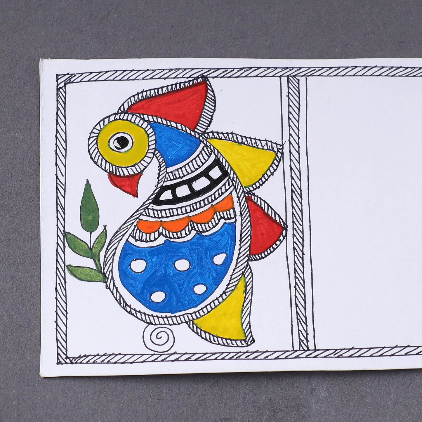 handpainted postcard