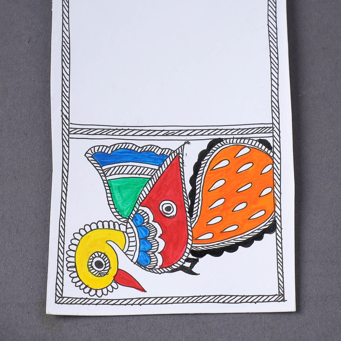 handpainted postcard