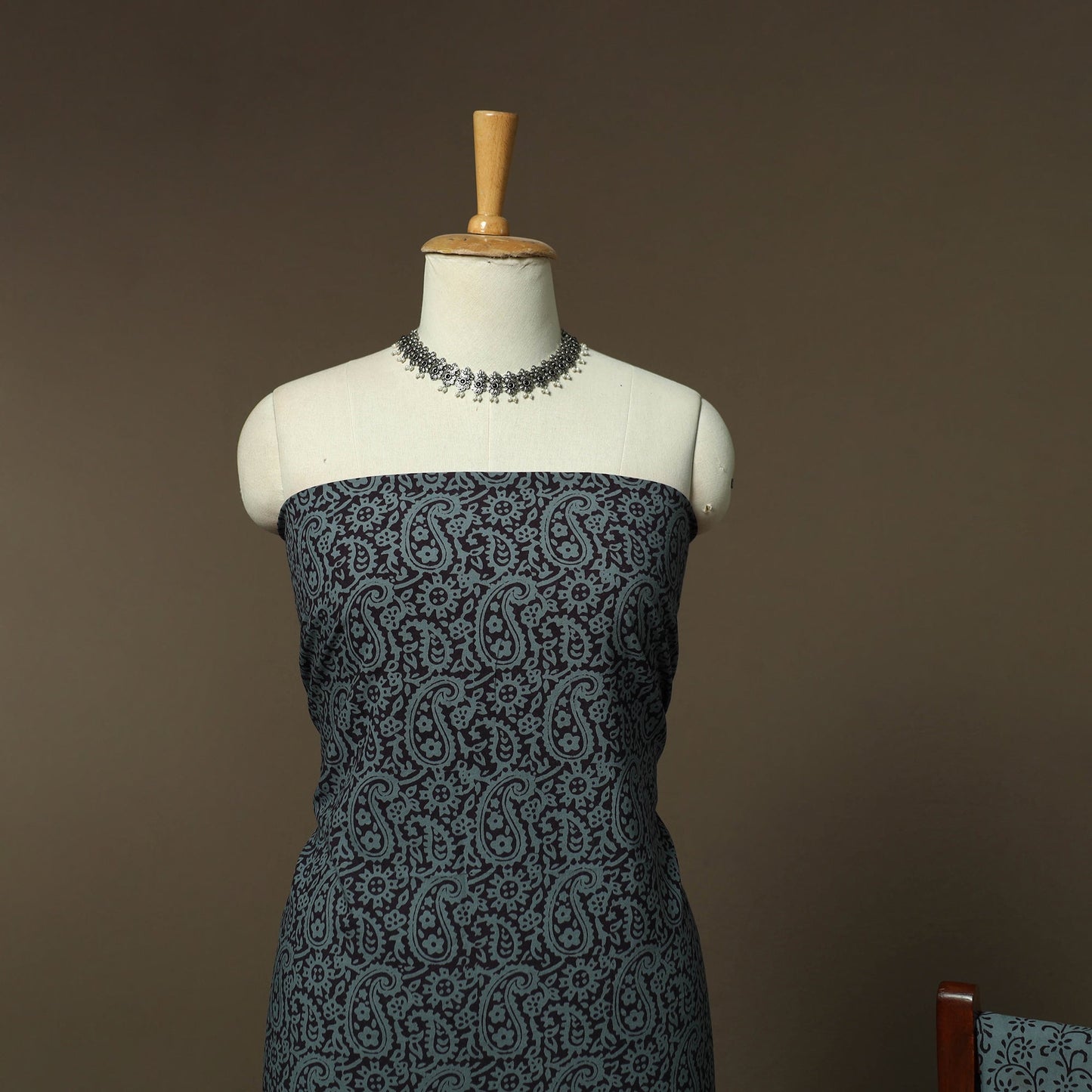 Bagh hand block print natural dyed cotton 3pc unstitched