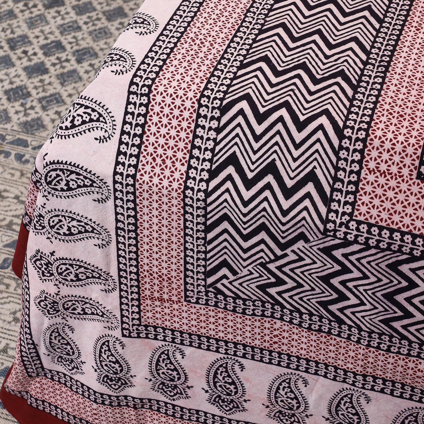 Buy Bagh Block Printed Cotton Bedcover Online l iTokri.com