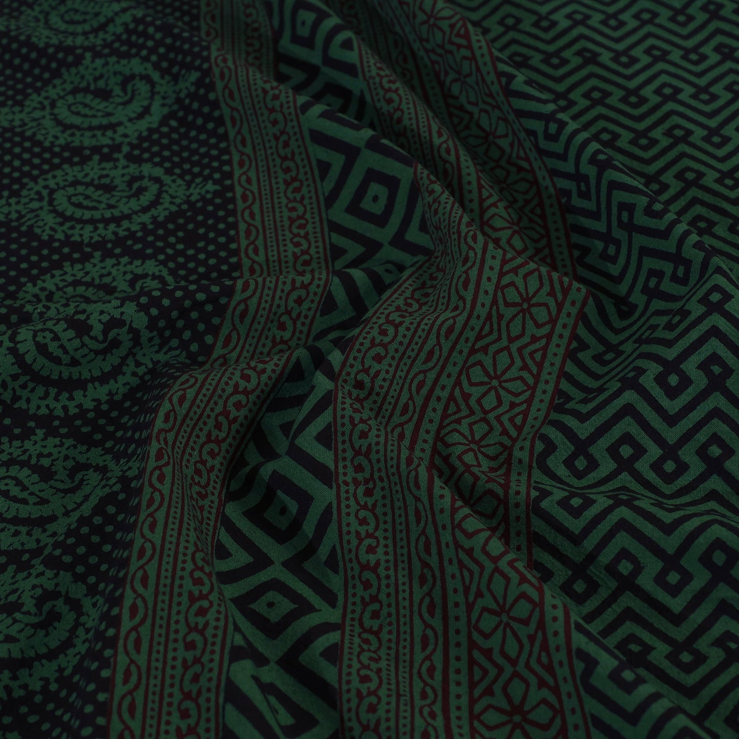 Bagh Block Printed Cotton Bedcover