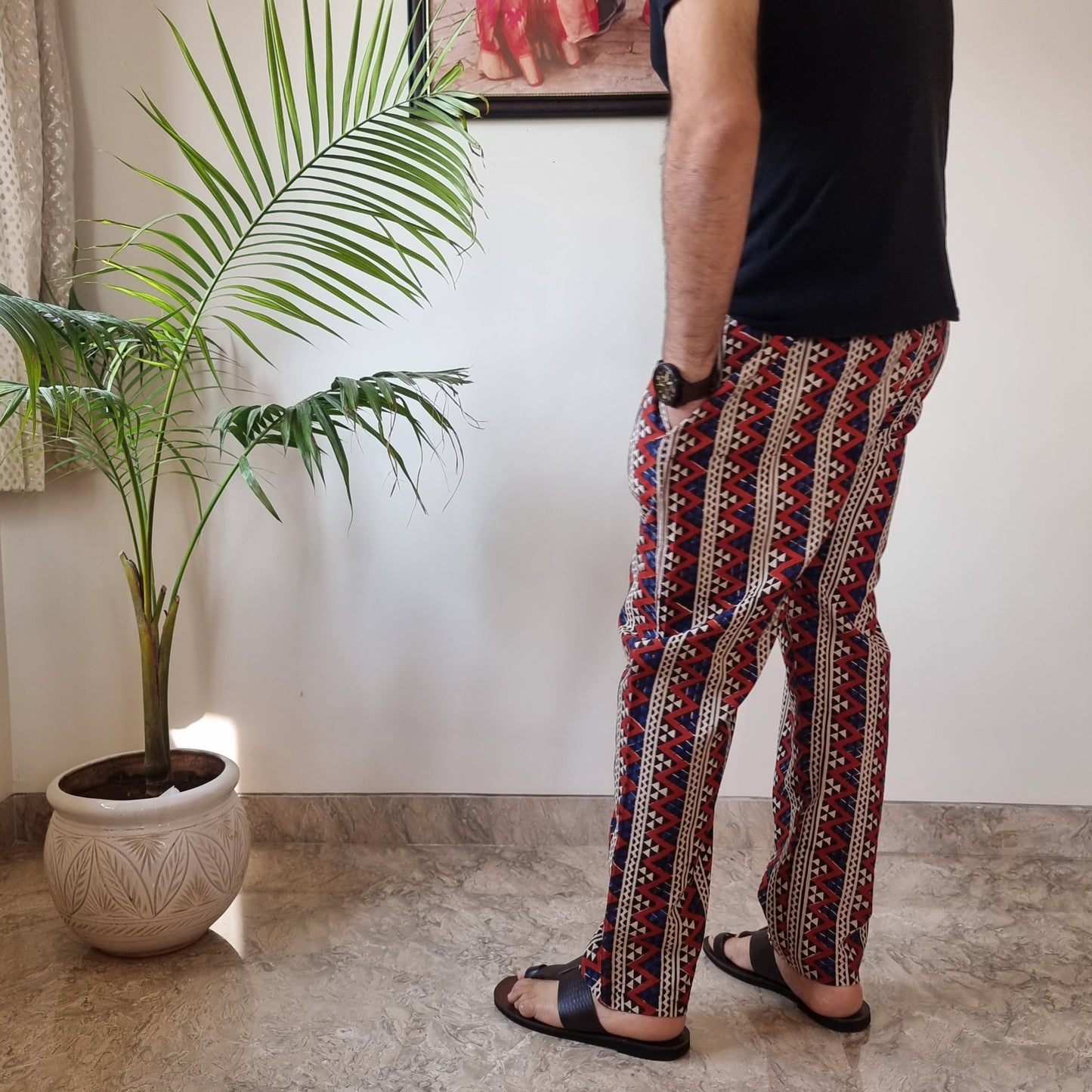 Buy Bagru Block Printed Cotton Men’s Pyjama Online l iTokri.com